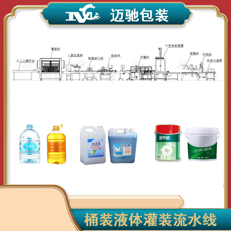 桶裝液體灌裝流水線(xiàn)