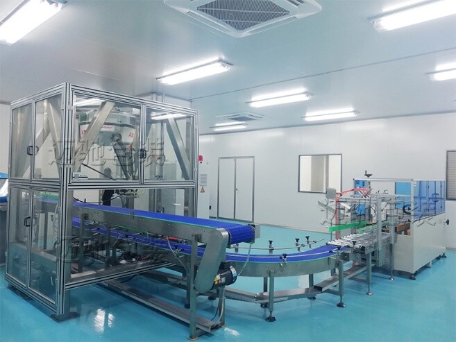 智能化包裝流水線部分段客戶現(xiàn)場(chǎng)圖